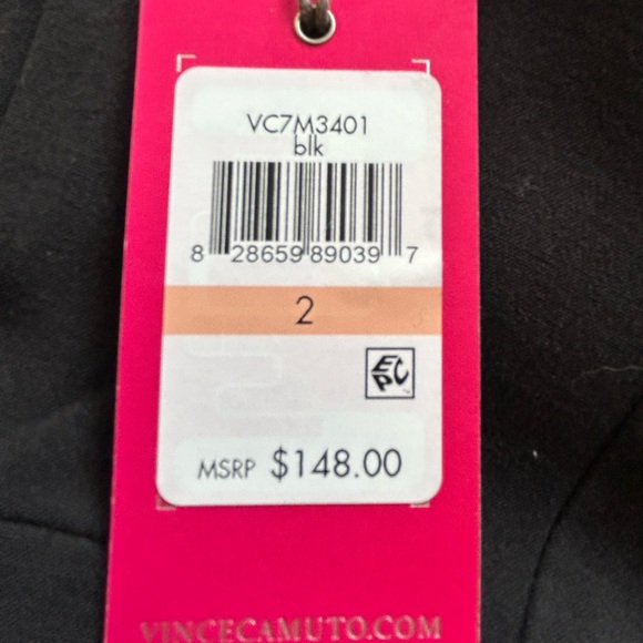 Vince Camuto Black Off Shoulder Foldover Cocktail Dress NWT Size 2 - Picture 6 of 13